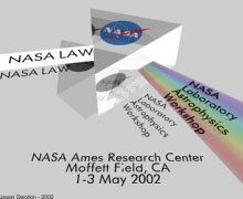 NASA Lab Astrophysics Meeting   Logo by Jason Dworkin 2002